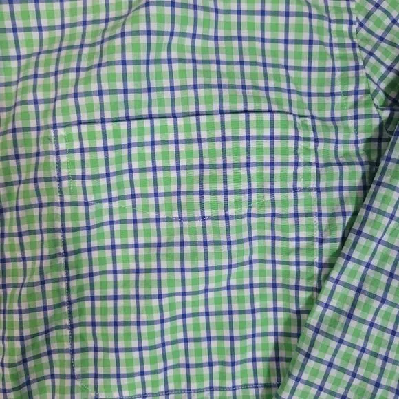 Polo Ralph Lauren Mens Shirt Size M Green Plaid Button Down Long Sleeve Ponyless - Picture 4 of 10